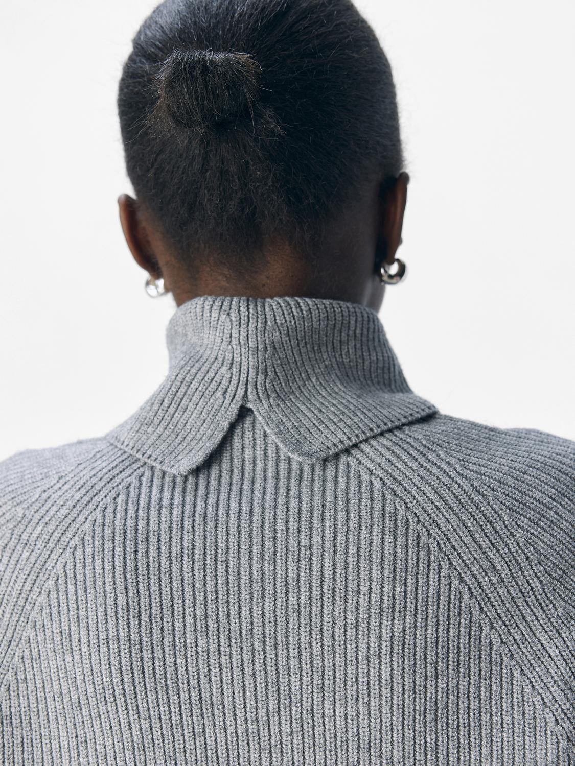 OBJVIOLA Pullover - Medium Grey Melange - VERO MODA & VILA Bergvik